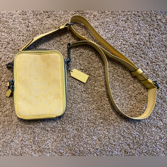 COACH Stanton Crossbody In Signature Jacquard Unisex Travel Bag Zip Closure - Picture 13 of 16